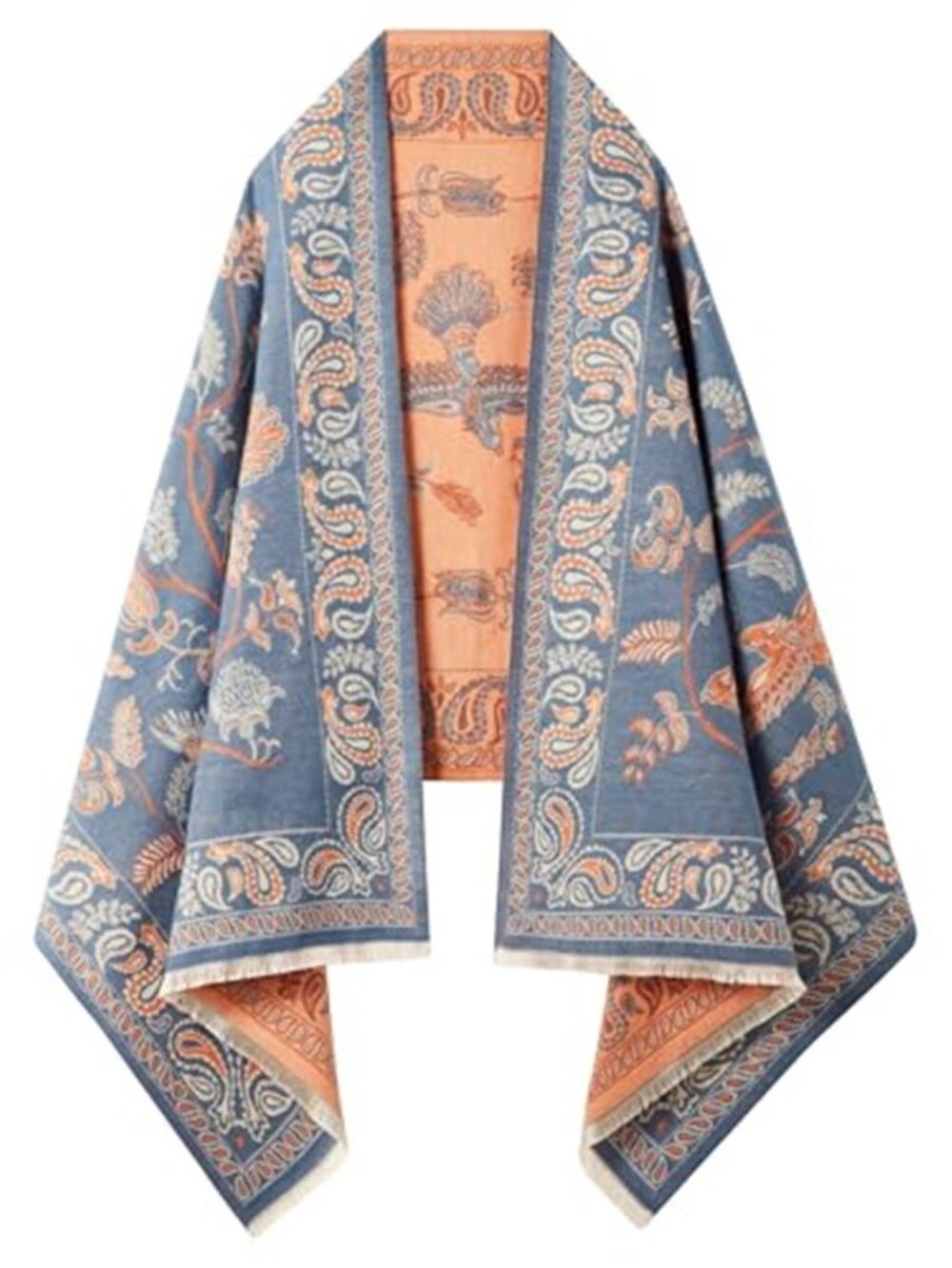 Women's Reversible Pashmina Shawl Wrap for Women Big Scarf Holiday Gifts